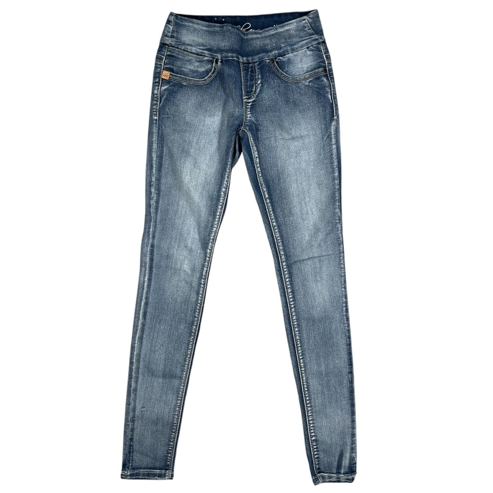 Lola Jeans Anna Mlb Mid Rise Pull On Jeans Size 0